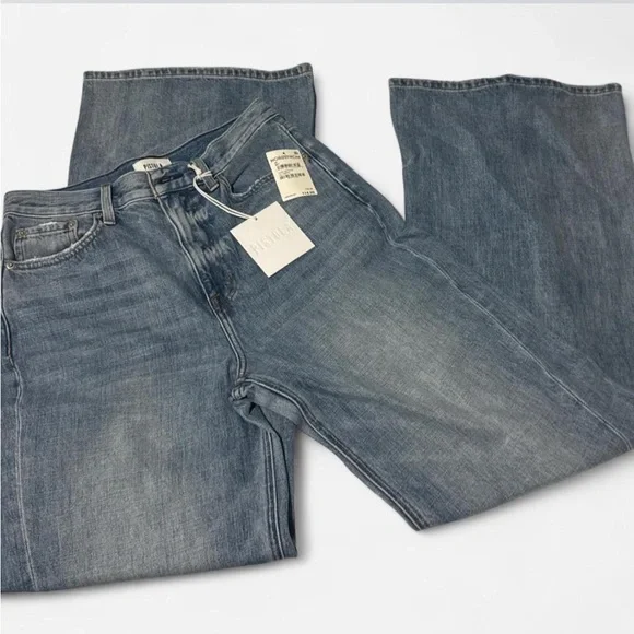 NWT Pistola high rise Palazzo Relaxed wide leg Jeans - Picture 1 of 5